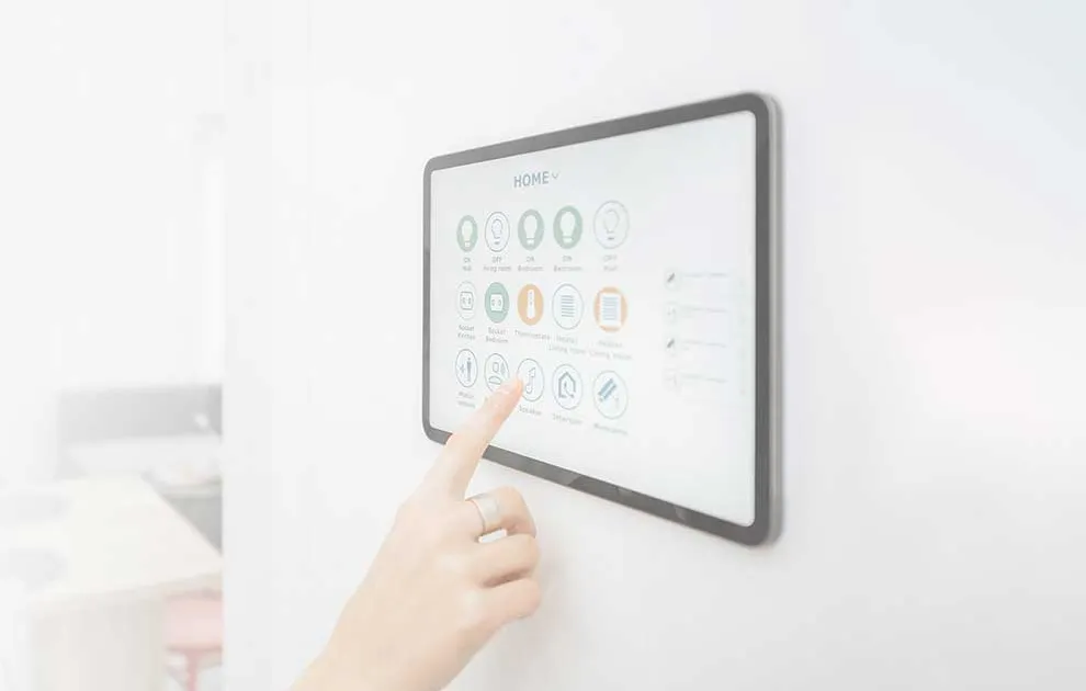 Wall-mounted smart home control panel